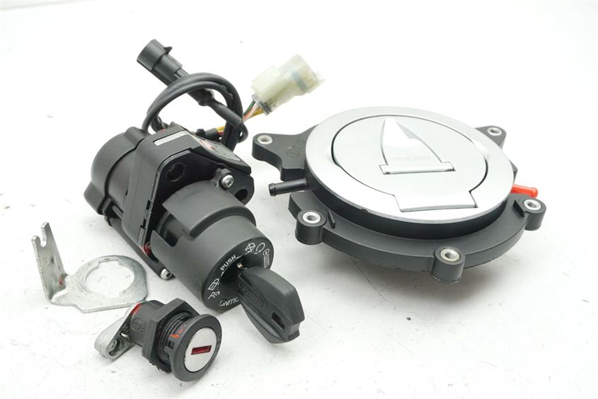 DUCATI MONSTER 1100 EVO ABS M5 JUEGO DE CERRADURAS, CERRADURA DE ENCENDIDO, TAPA DE COMBUSTIBLE + 1 LLAVE