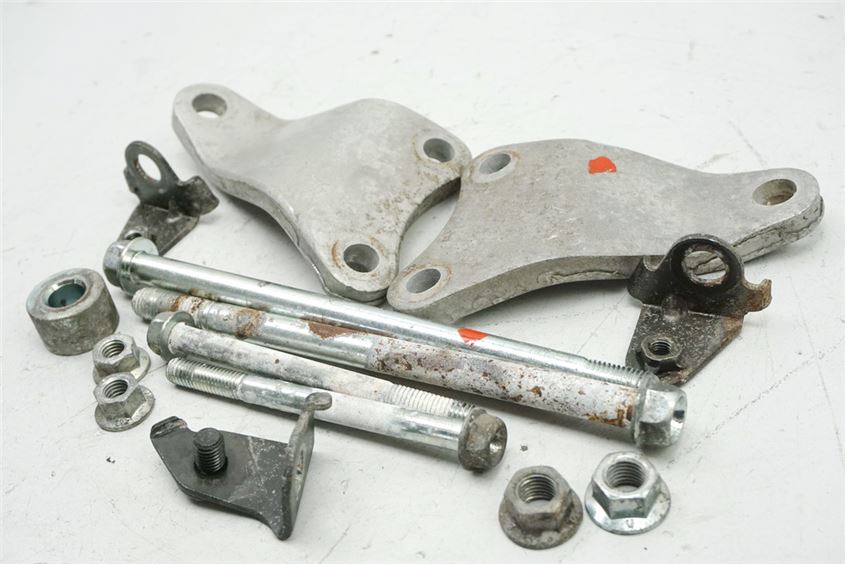 HONDA XL 600 PD06 TRANSALP SOPORTE MOTOR PLACA DE SUJECIÓN TORNILLOS SOPORTE MOTOR