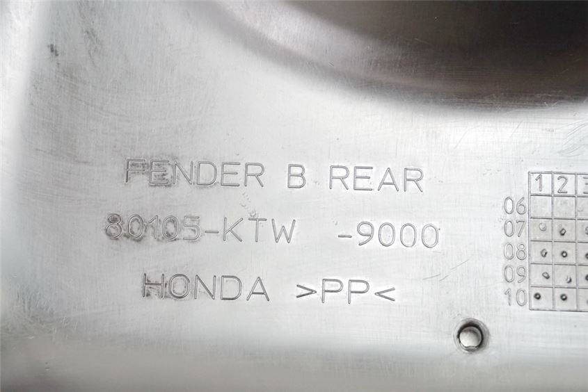 HONDA SH 300 A NF02 KOTFLÜGEL HINTEN FENDER RADLAUF SPRITZSCHUTZ
