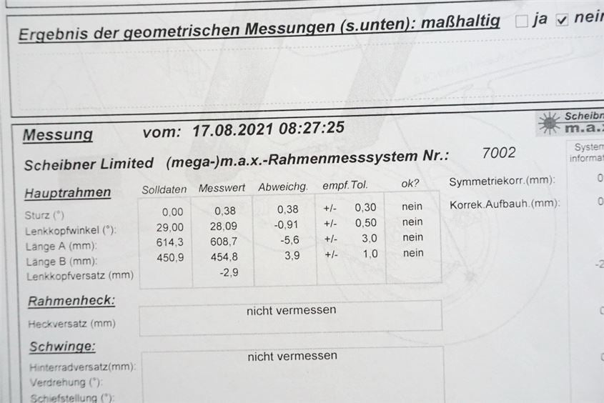 ROYAL ENFIELD BULLET 500 EFI ABS CHASIS Y DOCUMENTACIÓN - INFORME DE MEDICIÓN DE ACCIDENTE