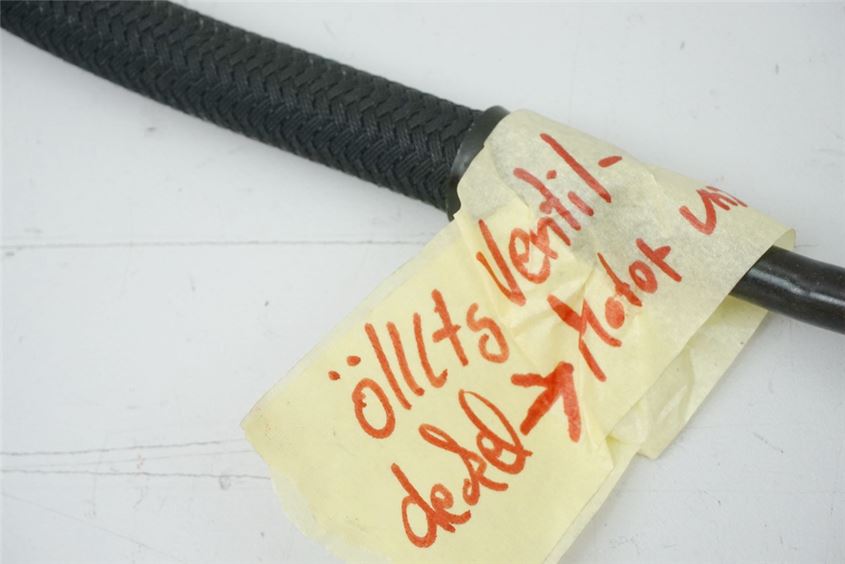 SUZUKI GSX 1100 G GV74A ÖLLEITUNG VENTILDECKEL -> MOTOR UNTEN ÖLSCHLAUCH