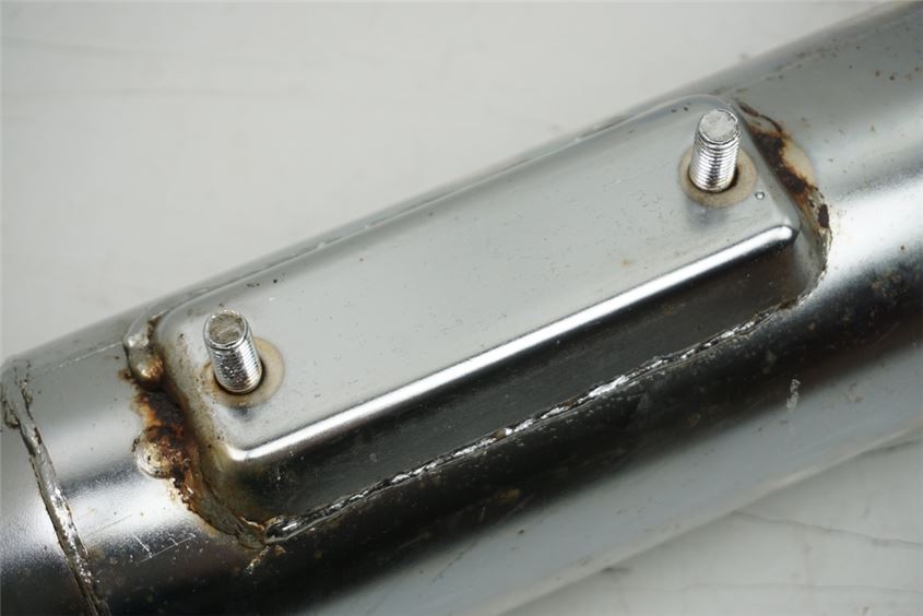 HYOSUNG GV 250 AQUILA AUSPUFF OBEN SCHALLDÄMPFER EXHAUST ZYLINDER HINTEN