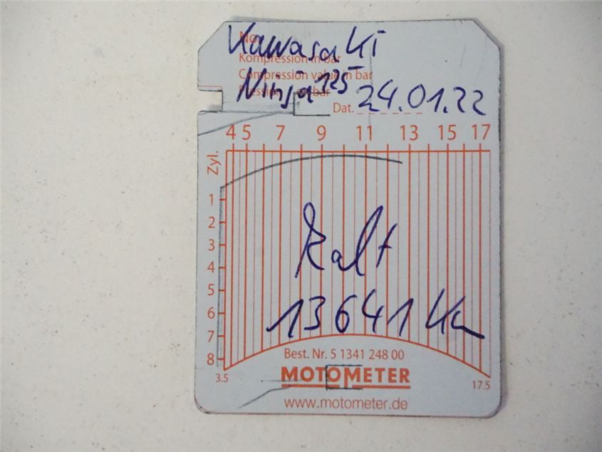 KAWASAKI BX 125 A NINJA MOTOR MOTOR CIGÜEÑAL CULATA - 13641 KM