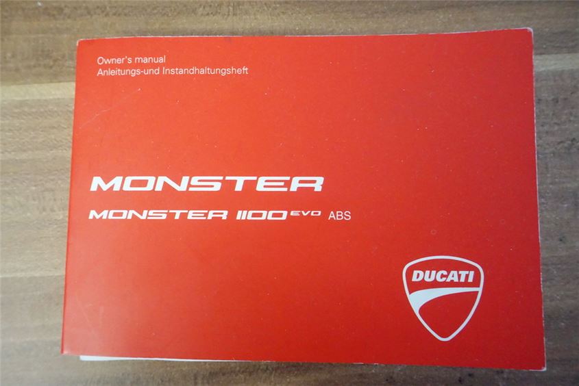 DUCATI MONSTER 1100 EVO ABS M5 MANUAL DE INSTRUCCIONES MANUAL DE USUARIO GUÍA DE USO