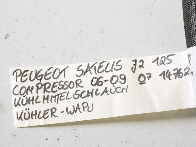 PEUGEOT SATELIS 125 J2 COMPRESSOR KÜHLERSCHLAUCH KÜHLER