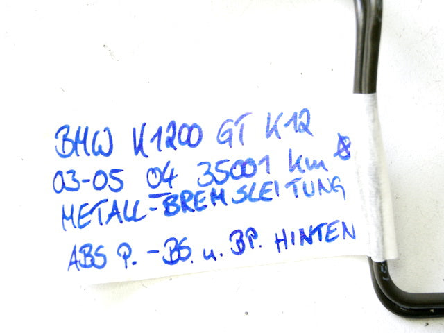 BMW K 1200 GT K12 BREMSLEITUNG HINTEN METALL BRAKE HOSE