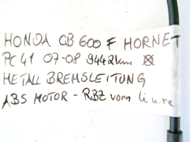 HONDA CB 600 PC41 HORNET BREMSLEITUNG METALL BRAKE HOSE