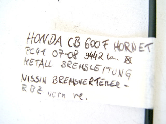 HONDA CB 600 PC41 HORNET BREMSLEITUNG METALL BRAKE HOSE