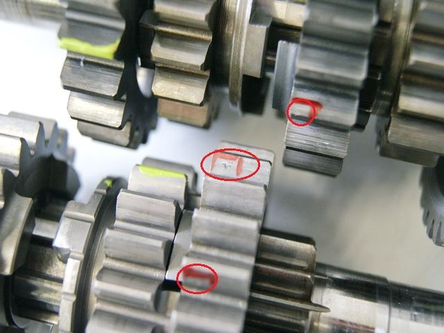 Ejes de transmisión CAGIVA W16 600 2G1, caja de cambios, engranajes