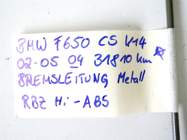 BMW F 650 CS K14 SCARVER BREMSLEITUNG METALL BRAKE HOSE